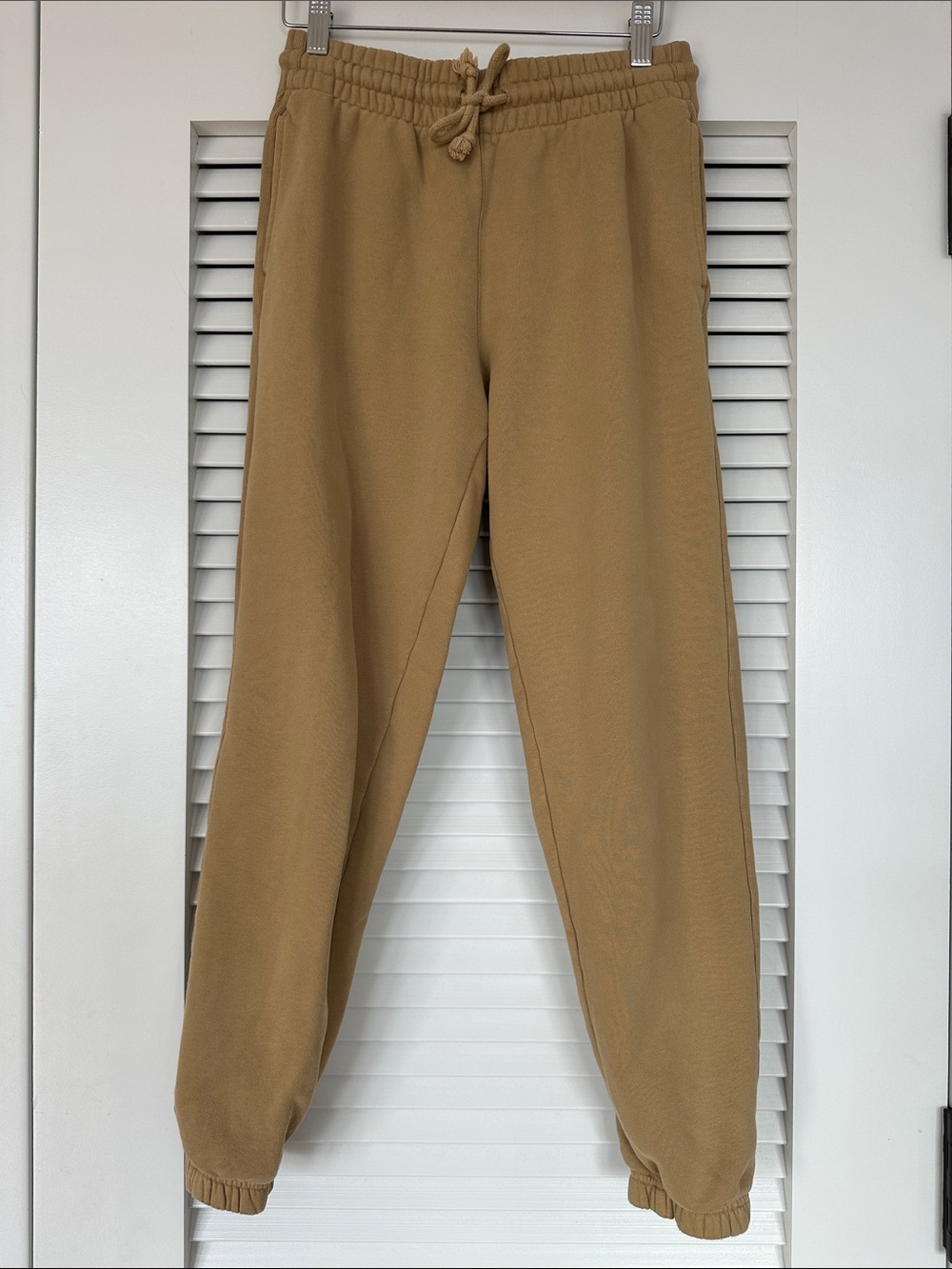 Aritzia TNA CozyAF Fleece 2-Piece Hoodie Jogger Set Camel Tan Size 1/S - Picture 6 of 11